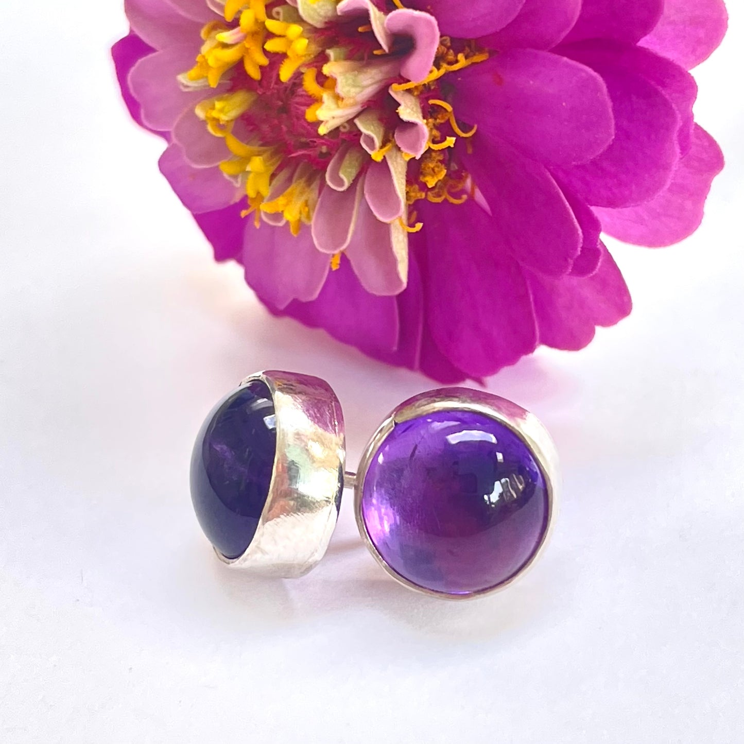 Amethyst studs
