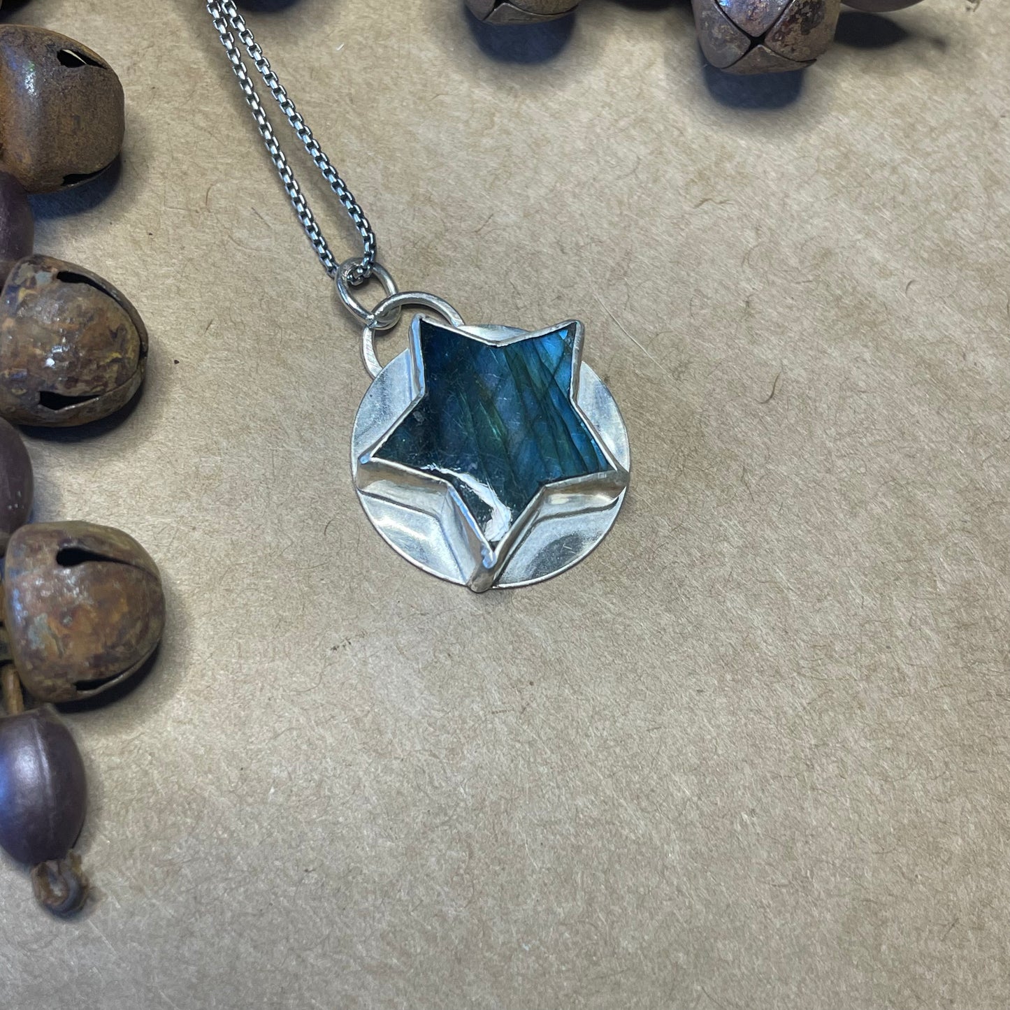 Labradorite star pendant