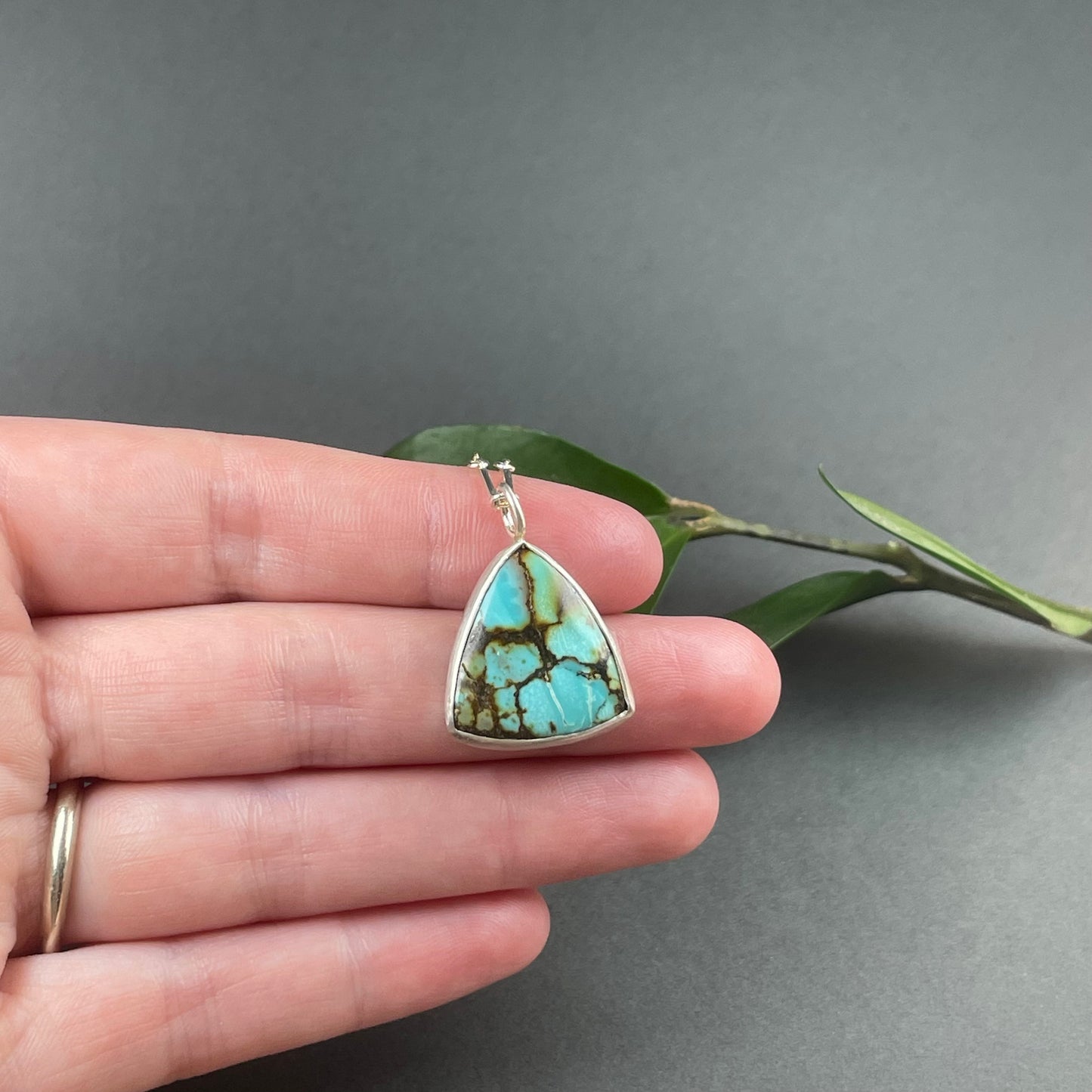 Hubei Turquoise Triangle Pendant