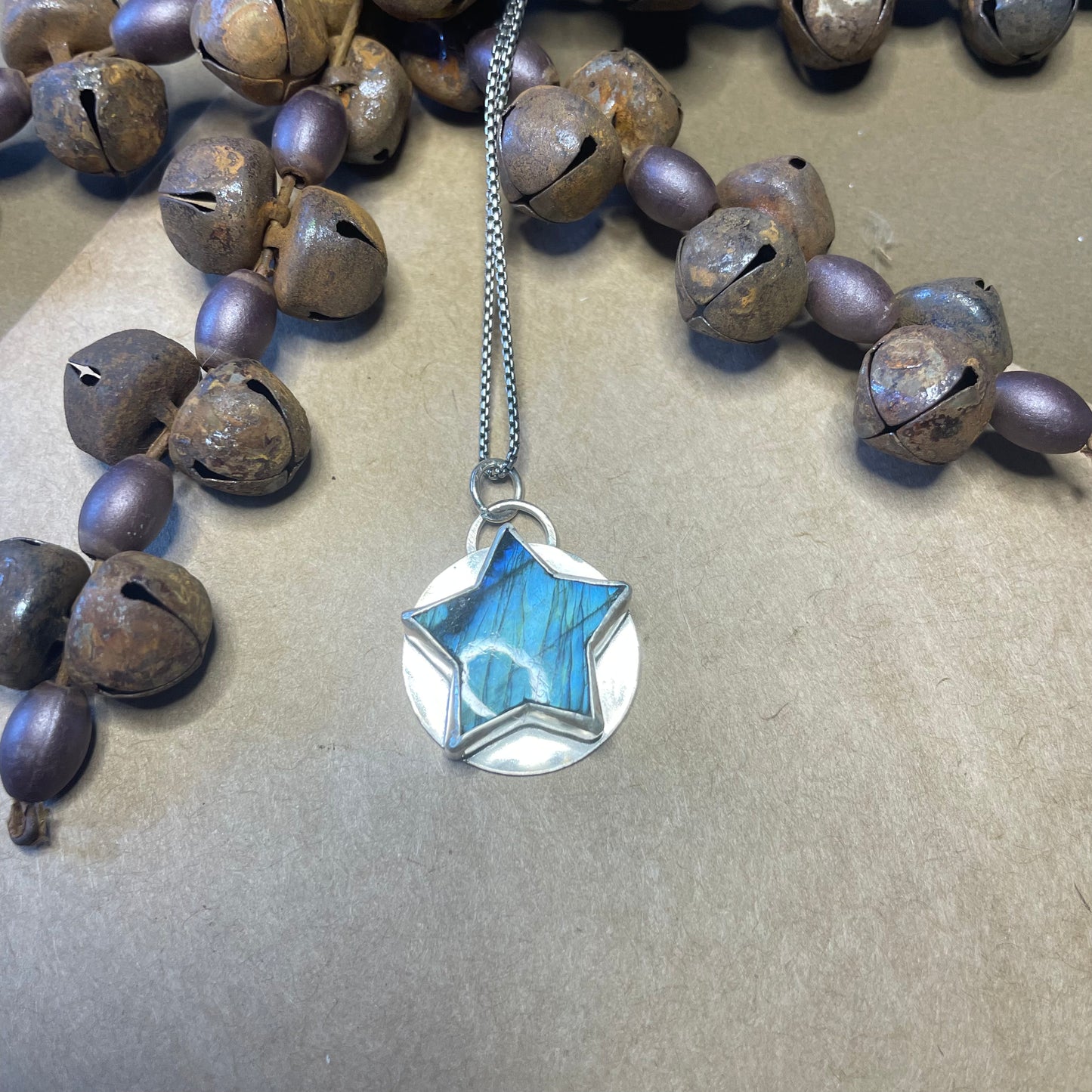 Labradorite star pendant